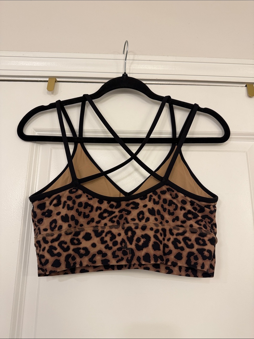 SET- Leopard Print Bralette and Shorts Set - Brown medium! - Picture 4 of 4